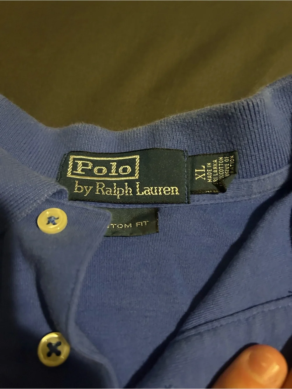 Ralph Lauren Lavender Polo with Yellow Pony Logo